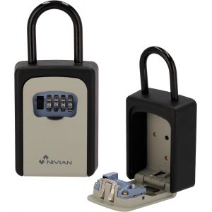 CAUC-- Coffre-Fort pour cl&eacute;s, bo&icirc;te de Serrure, armoires &agrave; cl&eacute;s, Mur, Haute r&eacute;sistance, pour la Maison et Le Commerce (Coffre-Fort &agrave; cl&eacute;s avec Clip) - Neuf