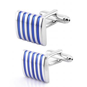 Boutons De Manchette Carr&iquest;&iquest;S Argent&iquest;&iquest;S Ray&iquest;&iquest;S, Lot De 5 Paires, Pour Homme, Chemise Habill&iquest;&iquest;E, Tenue De Soir&iquest;&iquest;E Et D'affaires. - Neuf