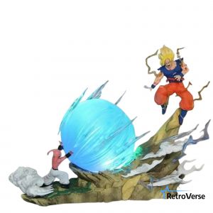 Figurine Dragon Ball Z Son Goku Vs Majin Buu 20 Cm Pvc Statue Manga Collection - Neuf