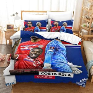 Qatar Housse De Couette De La Coupe Du Monde Costa Rica | Housse De Couette Souvenir De C&iquest;&iquest;L&iquest;&iquest;Bration | &iquest;&iquest;Quipes De Pays Pour La Coupe Du Monde King&pound;&iquest;X - Neuf
