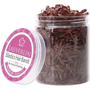 Kalanka-&Eacute;lastiques &Agrave; Cheveux, Petits &Eacute;lastiques Marron Pour B&eacute;b&eacute;s Queue De Cheval, Coiffure Sans Dommages, 1000 Pi&egrave;ces - Neuf