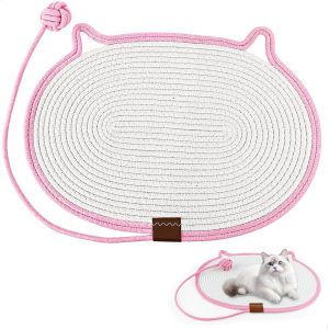 Kalanka-Tapis Griffoir Chat,Griffoir Chat Canap&eacute; Pour Avec Jouet En Coton Motif Oreille,Griffoirs Pour Chats Robuste &Agrave; L'usure,Applicable To Murs Et Plancher,Convient Aux Chats De Tous Ages - Neuf