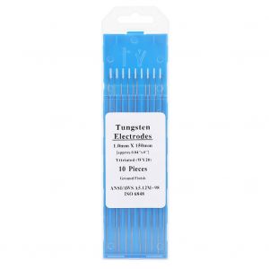 Lot de 10 electrodes en tungstene et yttrium WY20 pour machine a souder TIG (1,0 mm x 150 mm) - Neuf