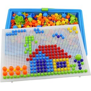 MDY-Jeu d'emboîtement Mosaïque Jouets Educatifs pour Enfants DIY Jouets Créatifs Puzzle Colorée Garçons Filles Mosaïque à Emboîter 592 pièces Briques Jeu de Construction Cadeau Anniversaire - Neuf