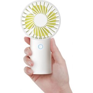 Ventilateur portable batterie 6000 mAh, mini ventilateur portable, rechargeable USB [autonomie de 5 à 20 h], ventilateur personnel à piles avec 3 vitesses pour l'extérieur/le bureau - Bleu - Neuf