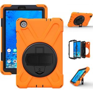 Coque Antichoc Pour Lenovo Tab M8 8"" Tb-8505f Tb-8505x, Housse De Protection Robuste &Agrave; Rotation Avec Support Fonction Et Dragonne Pour Lenovo Tab M8 8"" Tb-8505f Tb-8505x (Orange)[Coq9121756] - Neuf