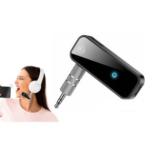 &Eacute;metteur-r&eacute;cepteur audio Bluetooth 5.0, adaptateur AUX 3,5 mm pour voiture et audio sans fil - Neuf