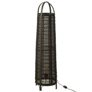 Lampe Sur Pied En Lin Style Japonais - Neuf