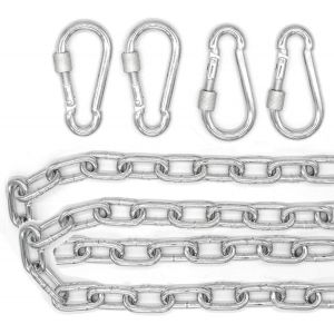 Ulteronixshop-2x 230kg Cha&icirc;ne De Chaise Suspendue - 100cm Suspension - 4 Mousquetons - Hamac Punching-Ball - Neuf