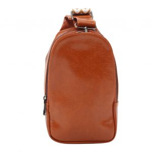 Sac Bandouliere En Cuir Synthetique A Bandouliere Unique Pour Randonnee, Shopping, Sport, Marron - Neuf