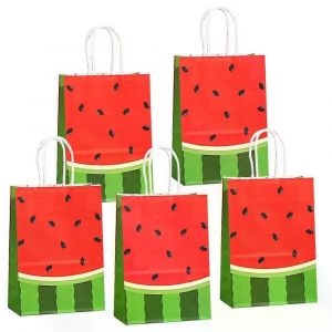 5/10/15/20pcs Mignon Past&egrave;que Kraft Papier Cadeaux Sacs Bonbons Sacs En Papier Fruits F&ecirc;te Enfants Anniversaire B&eacute;b&eacute; Douche Fournitures De D&eacute;coration - Neuf