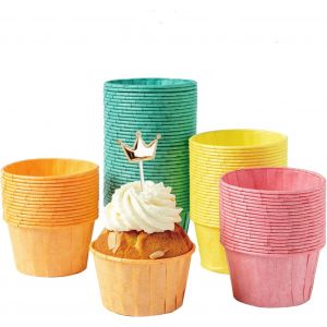Lot De 160 Moules &Agrave; Muffins En Papier Jetables Pour Mariage,Anniversaire,F&ecirc;te,Vert,Rouge,Jaune Et Orange - Neuf