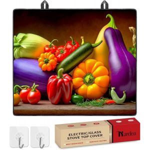 Protection Plaque De Cuisson Vitrocéramique | Plaque De Recouvrement Pour Plaques De Cuisson Vitrocéramiques Et Induction | 61X53X0.5Cm|Noir - Neuf