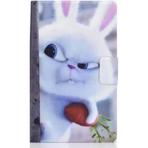 Naeryut-Coque Étui Compatible Samsung Galaxy Tab A7 Lite 8,7 Pouces 2021 (Sm-T227,Sm-T225,Sm-T220) Tablette Housse Cover Protection Pu Cuir Folio Flip Case Avec Stand Et Porte-Crayon,Lapin - Neuf