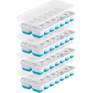 Bac À Glaçons - Non Spécifié - 4pcs - Silicone - 14 Blocs - Sans Bpableu - Neuf