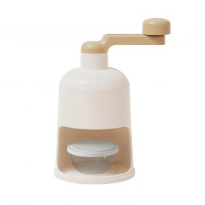 Machine A Glace Pilee, Machine A Brise-Glace, Machine A Flocons De Neige Domestique, Broyeur A Glace Manuel, Accessoires Pour Granites Et Milkshakes Maison, Beige - Neuf