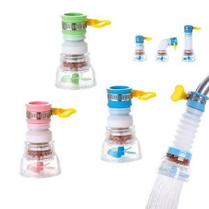 Pièces Anti-Calcaire, Robinet de Filtre à Eau, Rotation à 360° Filtre, Rétractable, de la Médecine Pierre Élément de Filtre, pour la Maison, Cuisine, salle de Bains, Lavabo (Bleu, Vert, Rose) - Neuf
