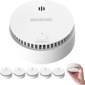 D&eacute;tecteur de fum&eacute;e pour la Maison, Batterie de 10 Ans, Alarme Incendie avec Bouton Test/Silence, d&eacute;tecteur de fum&eacute;e certifi&eacute; par TUV Conforme &agrave; la Norme EN14604 (5 pi&egrave;ces) - Neuf