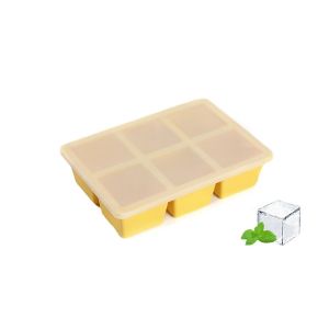 Bac &Agrave; Gla&ccedil;ons En Silicone Avec Couvercle, Moule Empilable &Agrave; 6 Compartiments Pour Gla&ccedil;ons, Pudding, Chocolat Et Plus Encore - Neuf