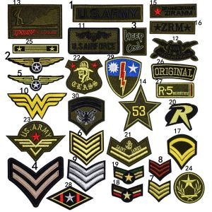 Lot De 30 Badges Brodés À Coudre Ou De Fer Pour Les Enfants, Idéal Pour Les Vêtements, Des Robes, Des Chapeaux, Des Jeans, Des Fleurs, Des Accessoires De Bricolage (Crêtes Soldat) - Neuf
