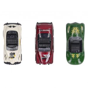 Children's Alloy Pull Back Car Toy - 3Pcs Sliding Simulation Model for Playground - Neuf