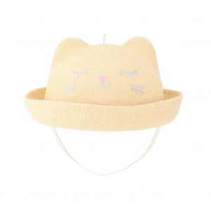 Chapeau De Pecheur Simple Et Mignon Pour Bebe (Chat Beige) - Neuf