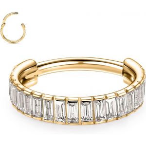 Kal-Boucles D'oreilles Huggie En Acier Chirurgical 316l Avec Charni&egrave;res, Petites Cr&eacute;oles Et Cartilage De Coquillage, Boucles D'oreilles Larges - Neuf