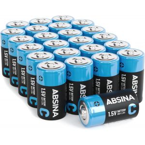 24x Pile LR14 1,5V alcaline - Piles LR14 C 1.5V Longue durée pour Lampe de Poche, Jouets & Plus - Pile R14 1.5V, Pile LR14 1.5V, Pile C, Pile LR 14, Piles C, Piles LR 14, Piles C LR14 - Neuf