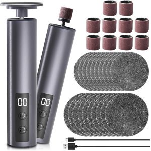 Checarzhn--No1-Râpe Électrique 2 En 1 Pour Callosités - 3 Vitesses Réglables - Vainqueur Du Test Électrique - Rechargeable - Pour Talons Fissurés, Callosités Mortes - Neuf