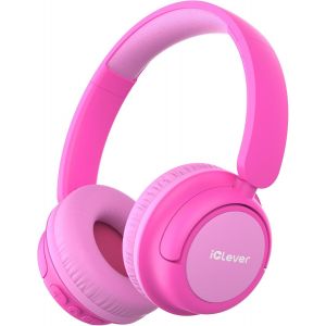 Casque Pour Enfant Bluetooth, 60 Heures De Travail, Limitation Du Volume 74/85 Dba, Son Stéréo, Type C, Bluetooth 5.4, Casque Enfant San Fil Avec Microphone Pour Tablette/Voyage,Noir Et Rough - Neuf