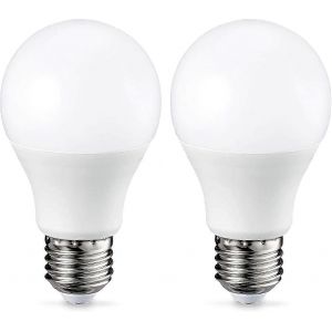 2 Pc Led E27 Ampoule &Agrave; Vis,9w (&Eacute;quivalent &Agrave; 60w),Blanc Chaud,Dimmable - Neuf