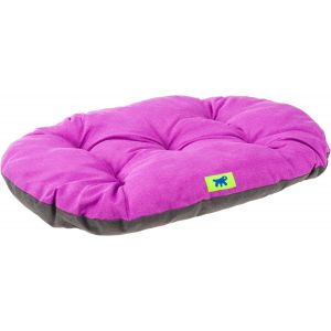 Kal-Panier Chien Relax, Coussin Chiens Moyen, Panier Chat, Tapis Pour Chenils Et Voitures, Lavable, En Coton Avec Rembourrage Doux, 65 X 42 Cm. Violet - Neuf