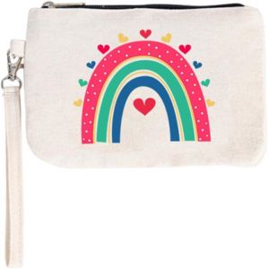 Vanity Et Trousses &Agrave; Maquillage, 1 Trousse De Toilette En Toile Trousse De Toilette Trousse &Agrave; Crayons Pochette Cadeau Pour La F&ecirc;te Des Enseignants (Blanc Cass&eacute;) - Neuf