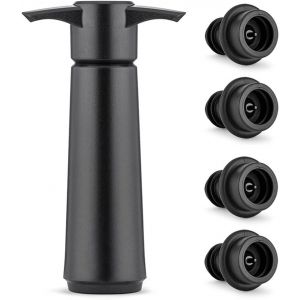 Pompe &Agrave; Vide Pour Vin Avec 4 Bouchons - Neuf