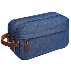 Trousse de toilette de voyage bleu marine - Organiseur de maquillage et kit de rasage - L&eacute;g&egrave;re et r&eacute;sistante &agrave; l'eau - Neuf