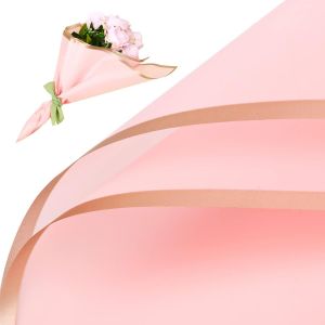 20 Feuilles Papier D'emballage De Fleurs, 58x58cm Imperméable Papier D'emballage De Bouquet De Fleurs Double Face Papier D'emballage De Fleurs Pour Mariage Remise Des Diplômes Saint Valentin (Ro - Neuf