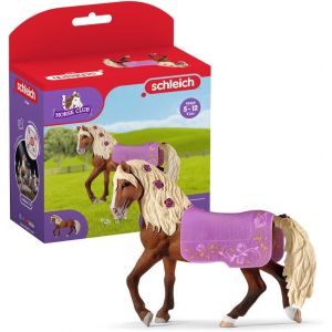 SANSH-schleich 42468 Horse Club Figurine Étalon Paso Fino Spectacle équestre - Étalon Réaliste et Détaillé avec Couverture - Figurine schleich pour Garçons et Filles, Cadeau Enfant dès 5 Ans - Neuf