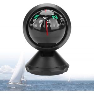 Boussole De Bateau, Boussole De Voiture, Boussole De Navigation Numérique, Boussole D'exploration, Boussole Marine Noire Adaptée Aux Bateaux, Camions Et Voitures - Neuf