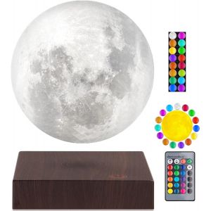 Lampe Lune Flottante, 16 Couleurs, 20 Mod&egrave;les, Lampe En L&eacute;vitation, Lampe Lune, Lumi&egrave;re Tournante Librement, &Eacute;clairage Fantaisie En L&eacute;vitation Magn&eacute;tique Pour Enfants, Cadeau Pour [Vei9271759] - Neuf