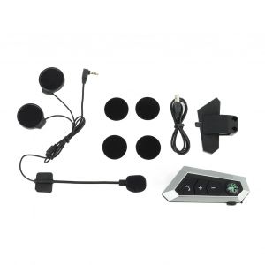 Oreillettes Bluetooth pour moto, etanches IPX6, rechargeables, reduction du bruit, interphone pour casque de moto - Neuf
