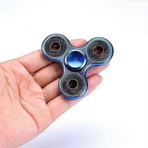 Jouet Fidget Spinner en acier inoxydable ultra r&eacute;sistant, roulement &agrave; grande vitesse, rotation de 2 &agrave; 5 minutes, mat&eacute;riau en laiton de pr&eacute;cision, toupie &agrave; main, Edc, TDAH, concentration sur l'anxi&eacute;t&eacute; - Neuf