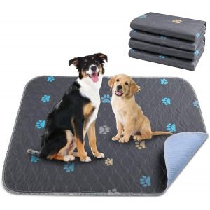 Tapis Chien Absorbant, Lot De 2 Alaise Pour Chien Lavables, 80x90cm Tapis De Propret&eacute; Chiot S, Alese Chien Anti-Fuites Antid&eacute;rapant Dog Bed, Pour Chiots, Chats, Lapins - Neuf