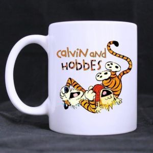 Dessin Anim&eacute; Dr&ocirc;le Calvin Et Hobbes Tigre Personnalis&eacute; Morphing Tasse &Agrave; Caf&eacute; Tasse &Agrave; Th&eacute; 11 Oz Bureau Maison Tasse (Imprim&eacute;e Sur Deux C&ocirc;t&eacute;s) Par Artswow - Neuf