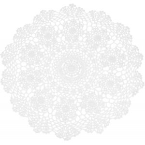 ERYI-Sets De Table Ronds En Crochet Faits À La Main, 40,6 Cm, Napperons, Vase, Dessous De Verre Tournesol Pour Table À Manger, Décoration D'Intérieur, Blanc - Neuf