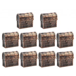 10 Pi&egrave;ces Gar&ccedil;on Enfants Jouet Mini Vintage Pirate Coffre D&eacute;coration De La Maison Cadeaux Bo&icirc;te Au Tr&eacute;sor - Neuf
