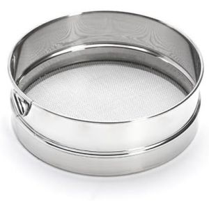 Eryi-- Tamis En Inox Aux Mailles Serrées (Ø 0.8mm) - Diamètre 16 Cm -, Argent - Neuf