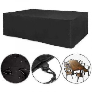 Housse De Protection Pour Mobilier De Jardin, Coupe-Vent, R&eacute;sistante, En Tissu Oxford 210d, Grande Taille (244 X 244 X 90 Cm). - Neuf