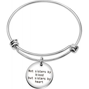 Kal-Bracelet Non Sisters Par Blood Mais Sisters Par Coeur Motivante Sisters Meilleur Ami Famille Cadeaux - Neuf