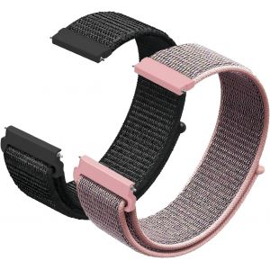 Kal-Bracelet De Montre En Nylon - 20 Mm - 22 Mm - Fermeture Rapide - Pour Homme Et Femme - Bracelet De Rechange Réglable Et Respirant - En Tissu Sport - Neuf