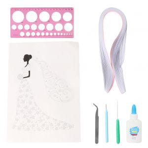 Kit de quilling en papier a faire soi-meme, motifs artisanaux, pour cultiver l'interet des enfants - Neuf